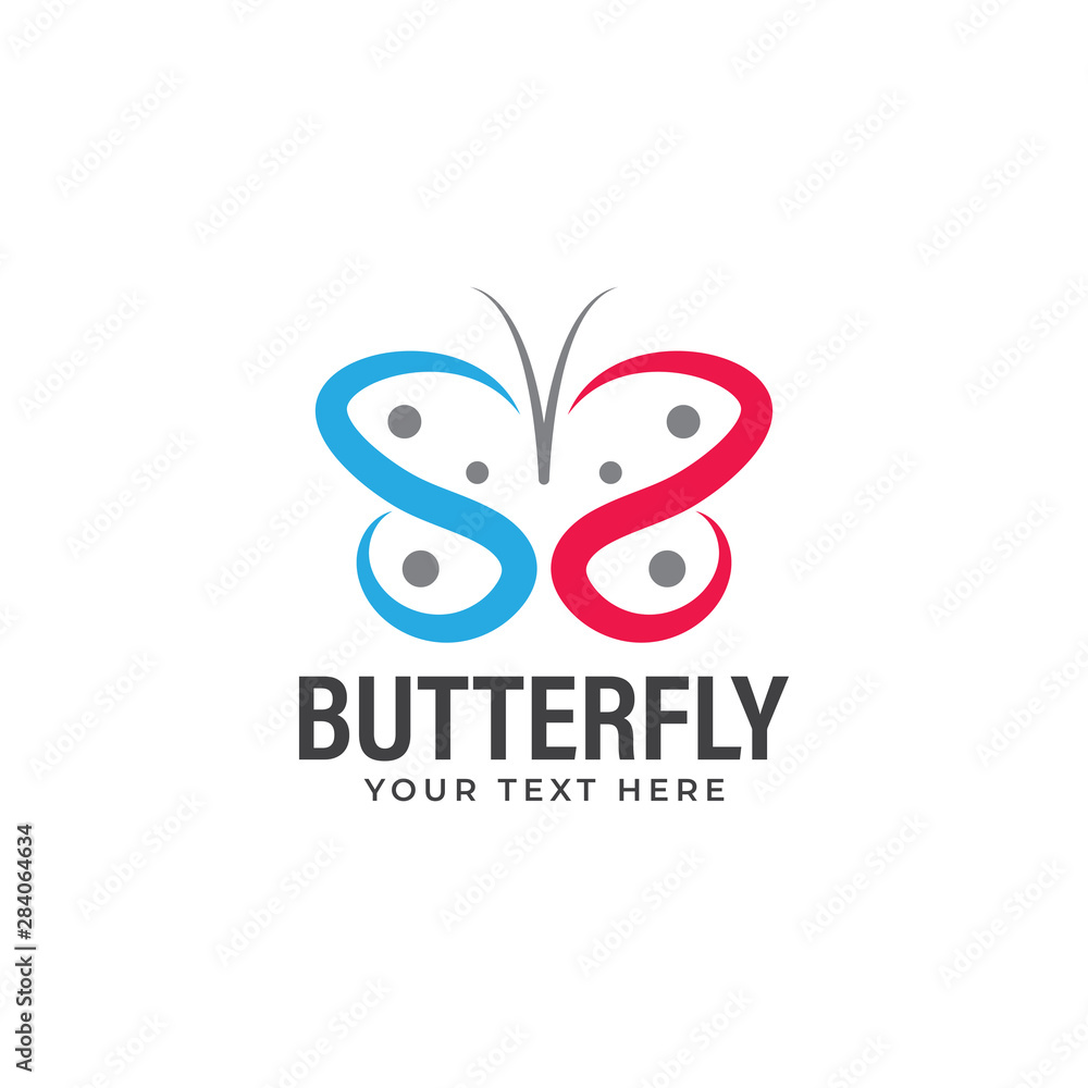 Butterfly logo design template vector isolated illustration Butterfly logo design template vector isolated illustration