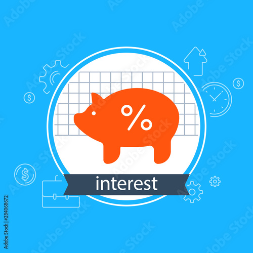 Piggy bank, finance services, financial investment, budget plan, income growth, pension fund