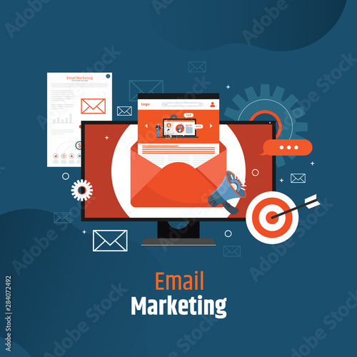 Web Design templates for social media, online marketing and communication.Modern vector illustration concepts for website and mobile website development. 