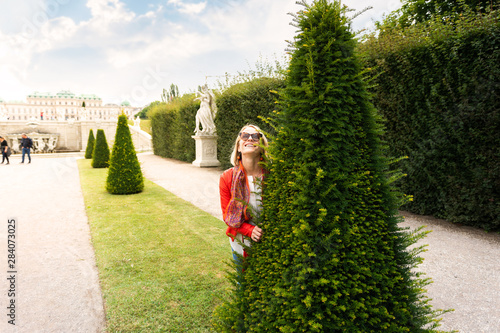 Photography Young woman having fun in Vienna, Austria