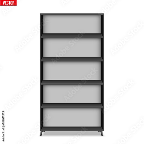 Empty rack with shelves or bookshelf