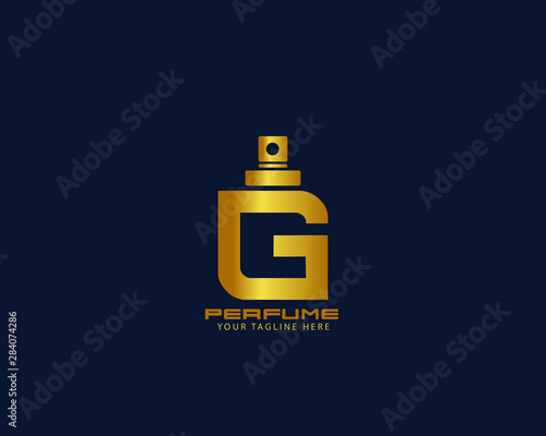 Vetor de Luxury Initial alphabet Letter G Perfume perfumery logo design  vector illustration can be used for cosmetics spray beauty fragrance  business eps 10 fully editable do Stock | Adobe Stock