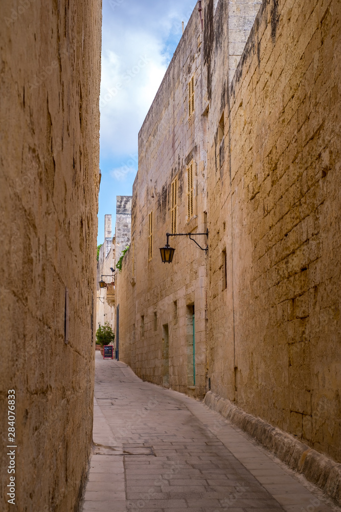 Street Scene from Mdina, Malta - The Silent City