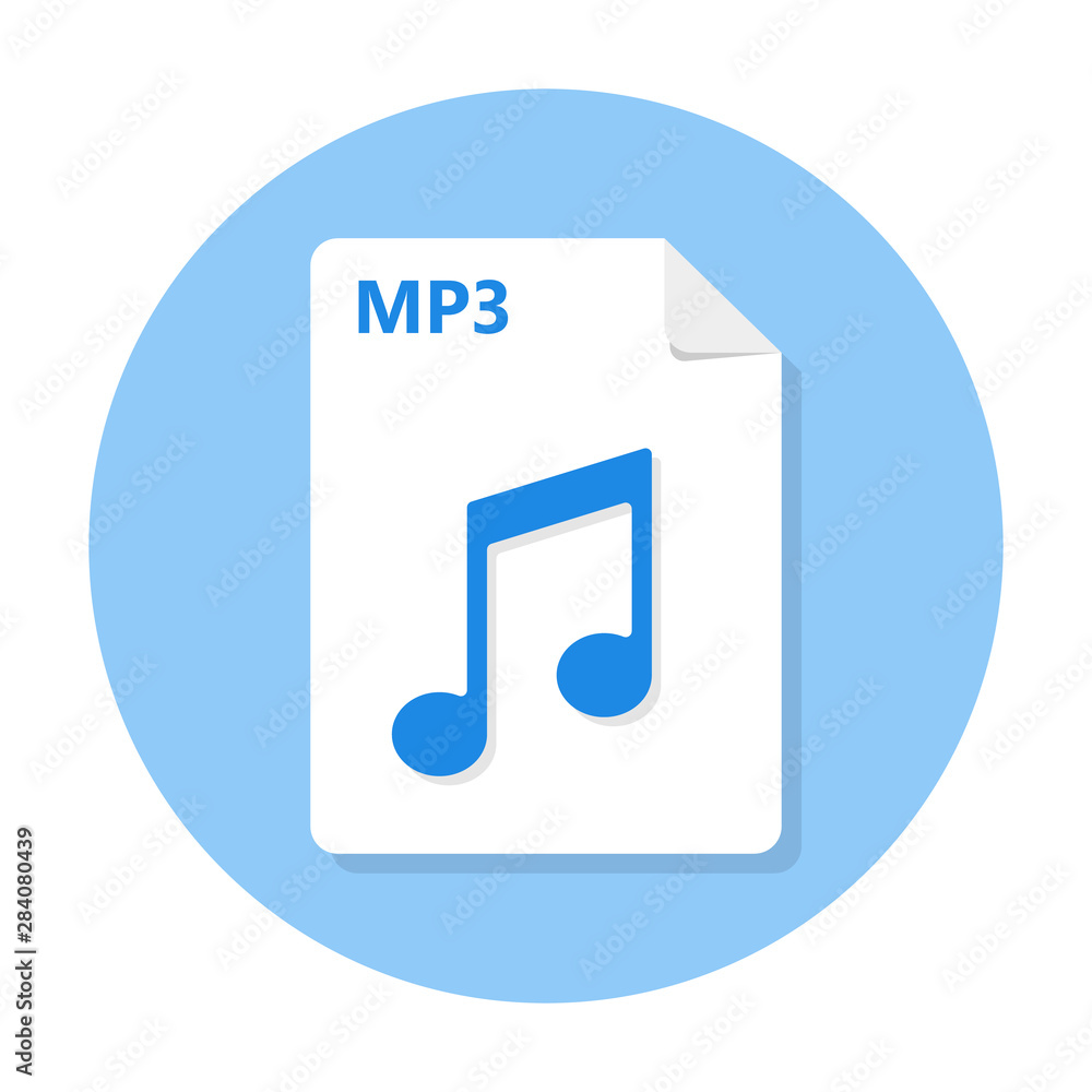 Mp3 File Illustration Mp3 File Concept Vector Mp3 File Illustration Mp3 File Concept Vector