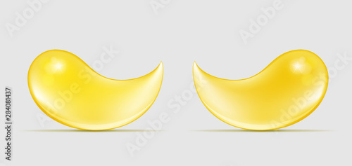 Vector gold eye gel patches