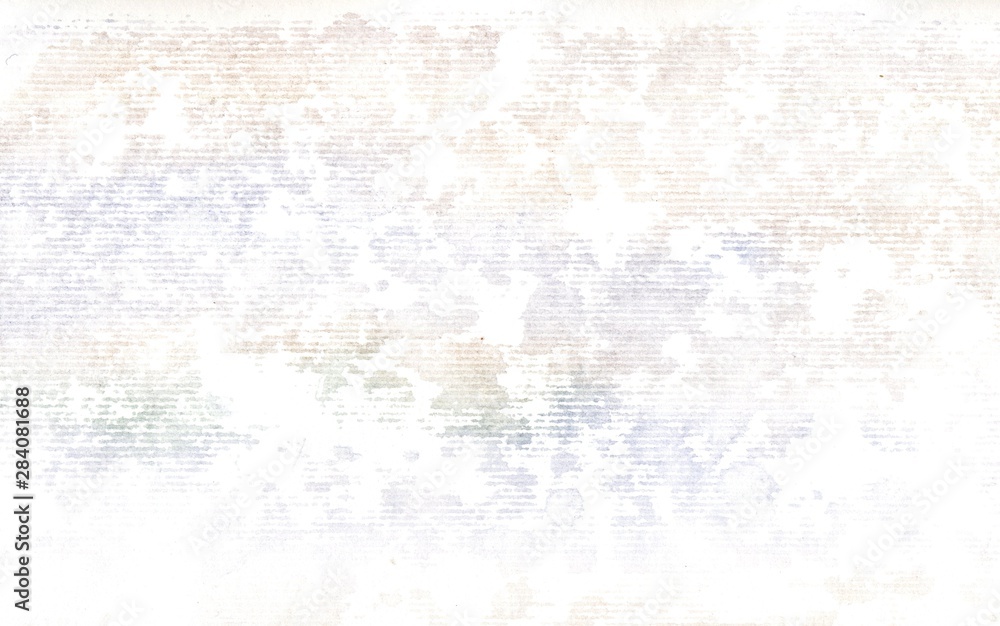 Fototapeta premium Abstract multicolored striped background with a texture of watercolor paper with rainbow colored spots of paint.