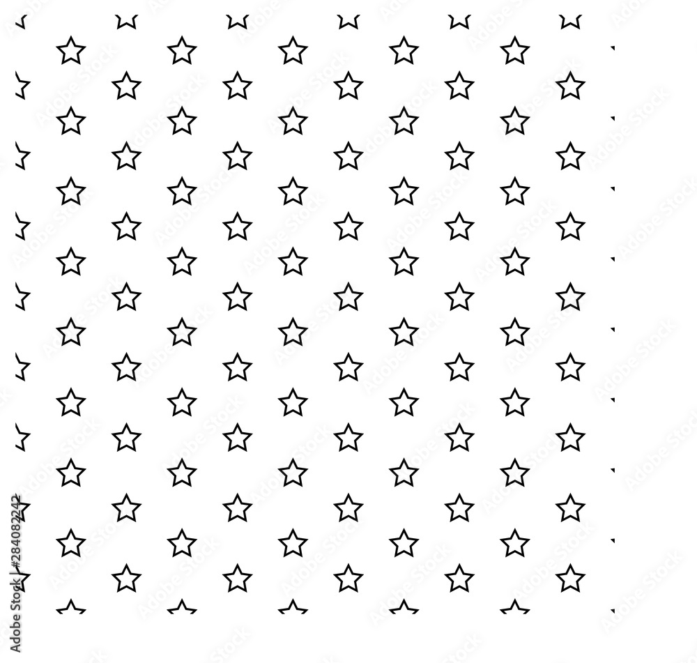 Seamless star pattern of modern style stripes on a white background Seamless star pattern of modern style stripes on a white background