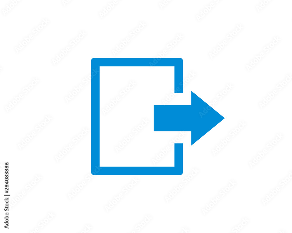 Exit icon vector Exit icon vector