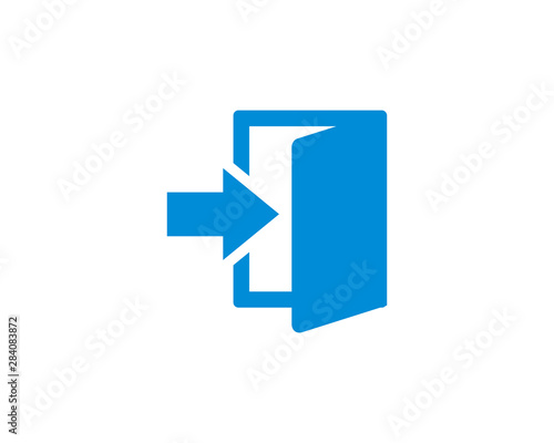 Exit icon vector