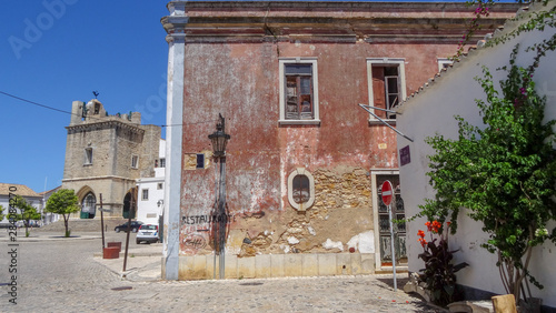Faro city and natural park Ria Formosa in the south of Portugal