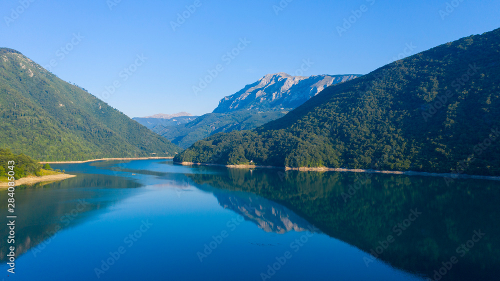 beautiful lake in Montenegro, Tara river, Durmitor- Balkans