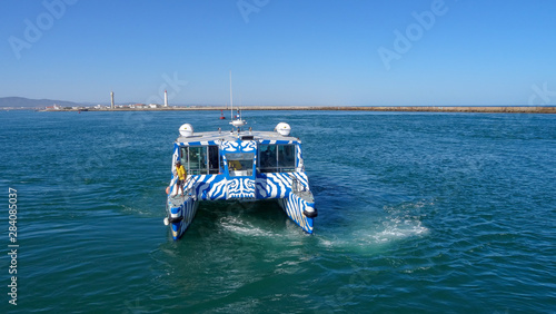 Faro city and natural park Ria Formosa in the south of Portugal
