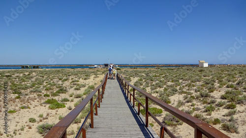 Faro city and natural park Ria Formosa in the south of Portugal