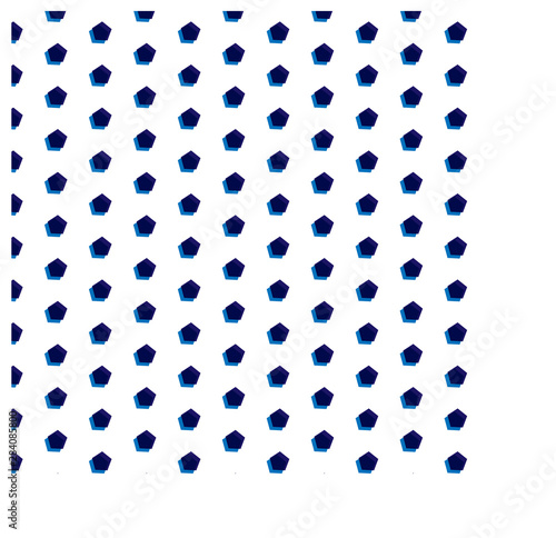 The overlapping pentagon pattern is seamless of modern style stripes.