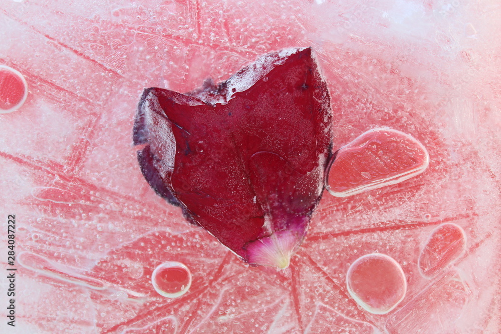 Herz im Eis Kalt wie Eis Stock Photo Adobe Stock