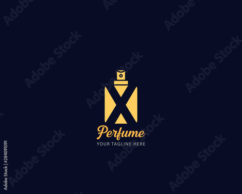 Luxury Initial alphabet Letter X  Perfume perfumery logo design vector illustration can be used for cosmetics spray beauty fragrance business eps 10 fully editable