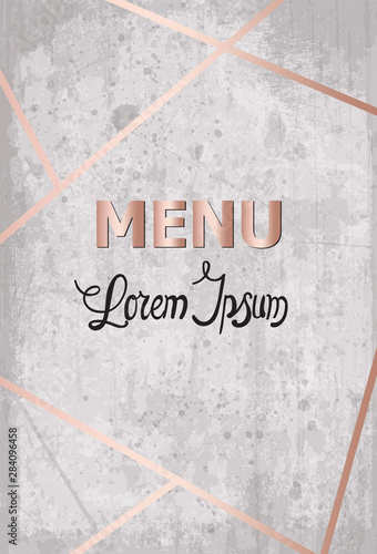 Golden page grunge modern background Vector. Rustic concrete wall decor textu...