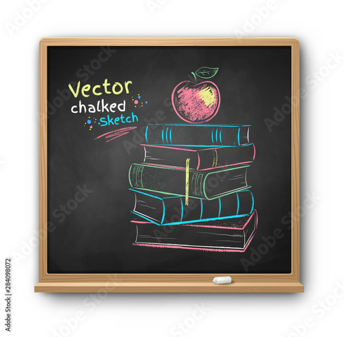 Vector chalk drawn illustration of