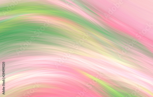 Abstract fractal summer background. Brush painting. Imitation