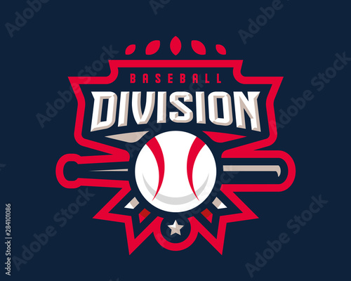 Baseball logo design, emblem tournament template editable for your design.