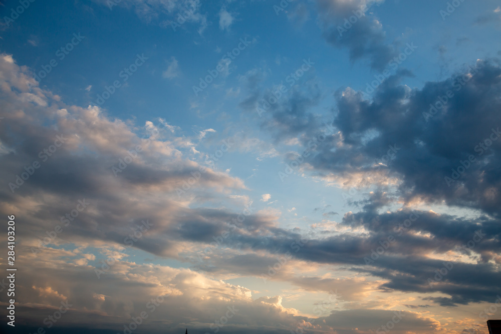 Sky with clouds. Background with clouds. Sky with clouds. Background with clouds.