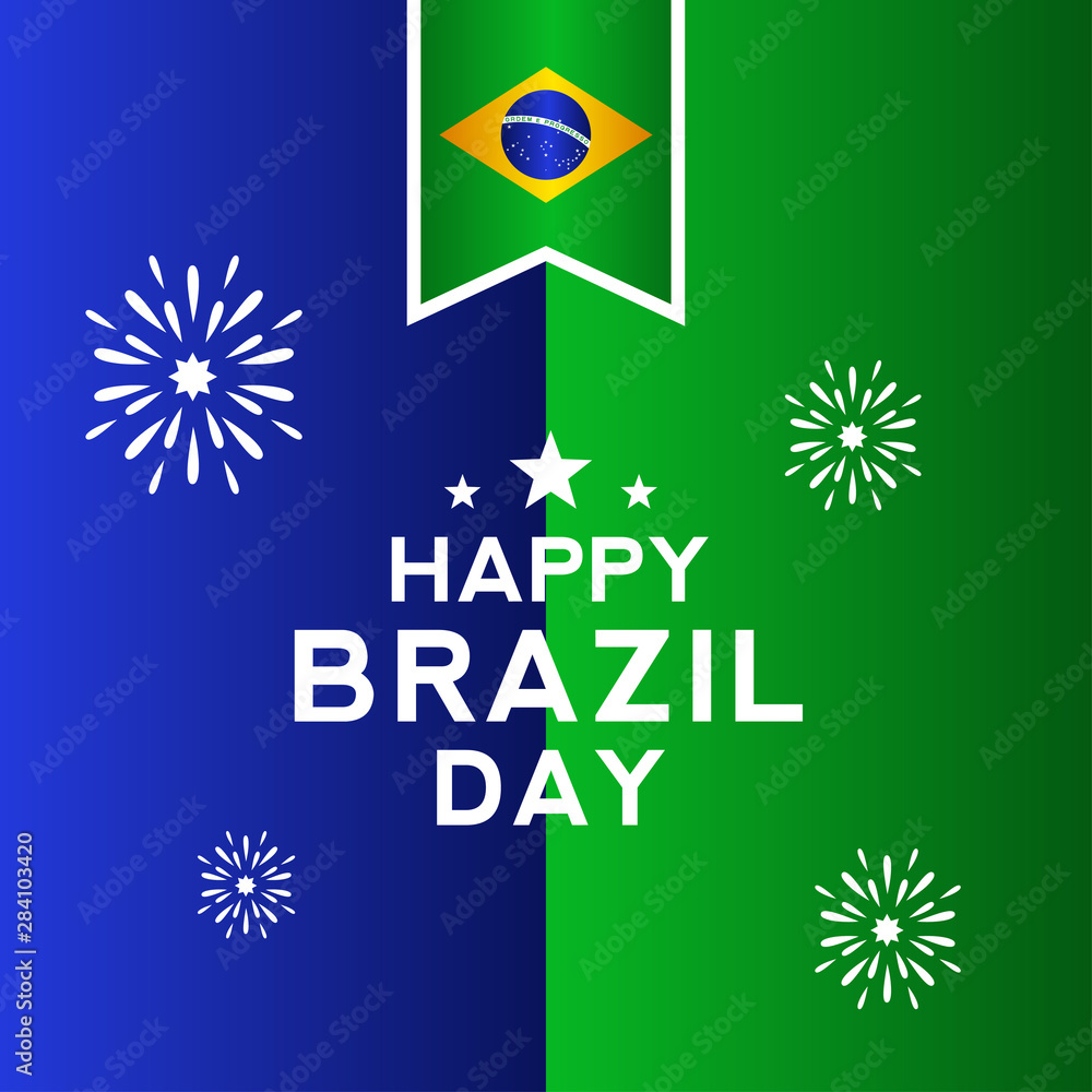 Brazil Independence Day Vector Design Template