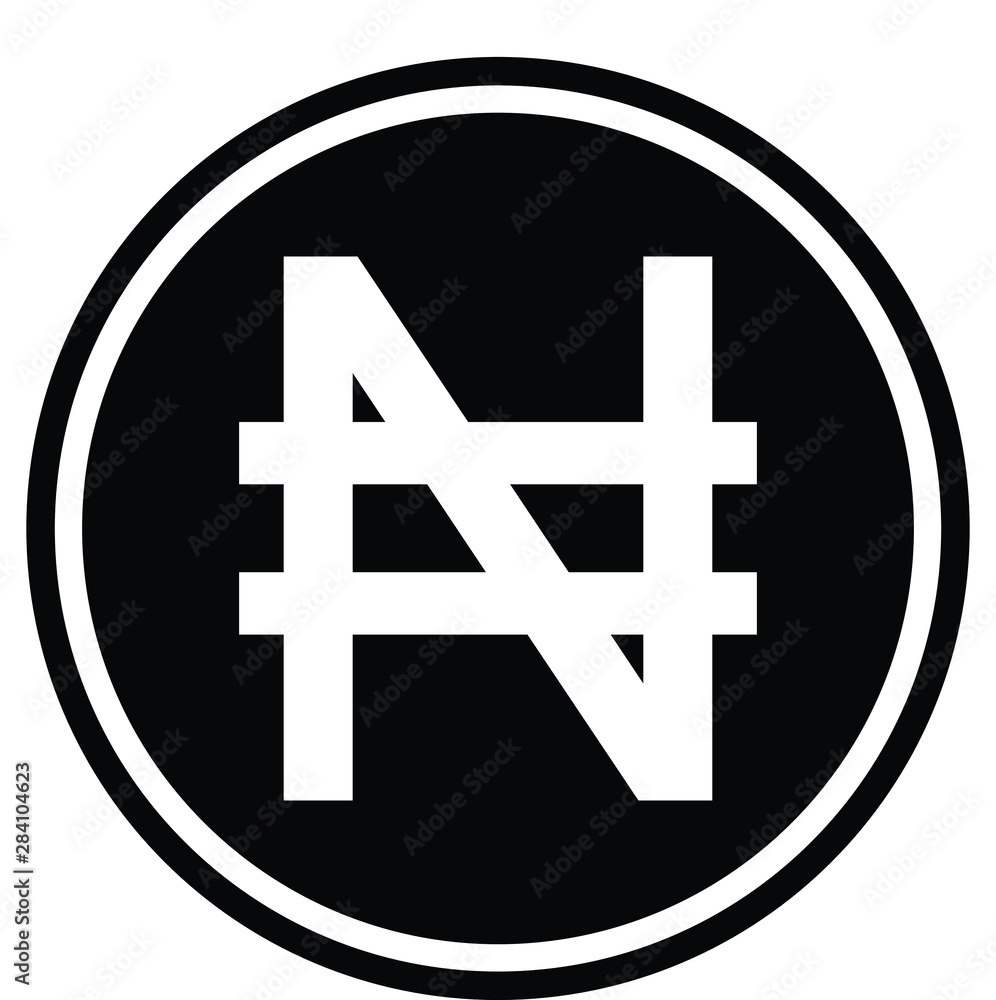Obraz premium Nigerian Naira icon. Nigerian Naira sign. vector