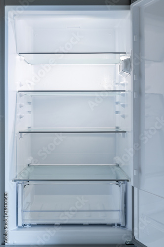 Open empty fridge