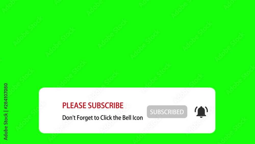 Notification: Please Subscribe and Don't Forget to Click the Bell Icon. Animation of Social Network on Green Screen (Chroma Key) Background with White Cursor Notification: Please Subscribe and Don't Forget to Click the Bell Icon. Animation of Social Network on Green Screen (Chroma Key) Background with White Cursor