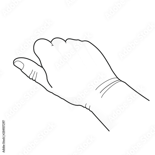 Hand [schwarz-weiß, rechts]