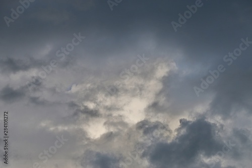 sky with water clouds.