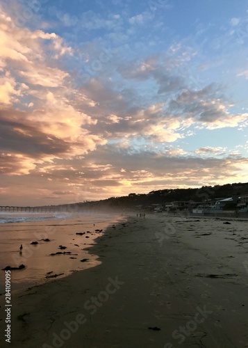 sunset on beach