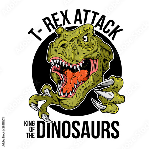 T-REX Tyrannosaurus Rex big dangerous head