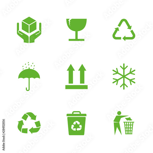 Packaging icon Set Symbol vector
