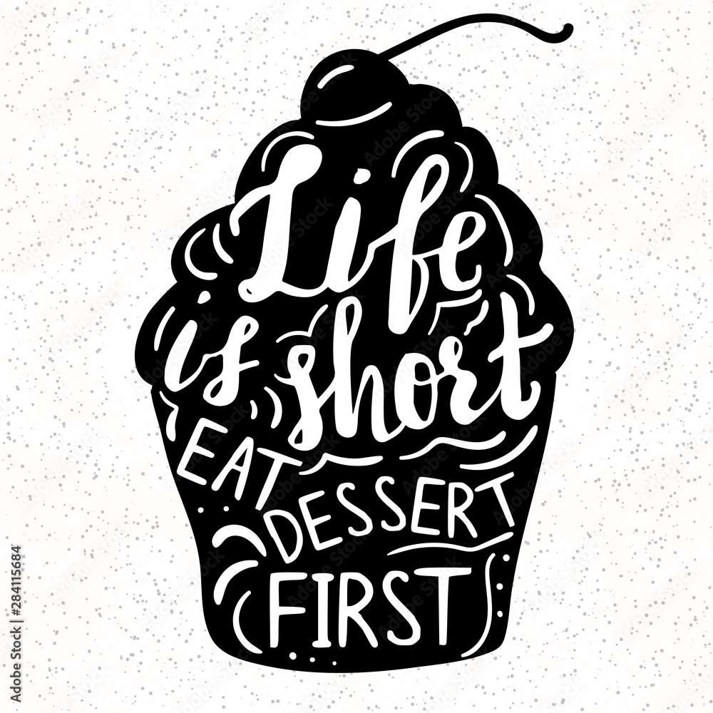 poster, print kitchen poster template with funny saying about food., 40x40 cm