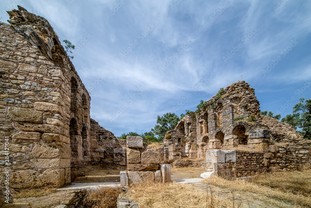 Temple of Nysa Ancient City in Aydin, Turkey Temple of Nysa Ancient City in Aydin, Turkey