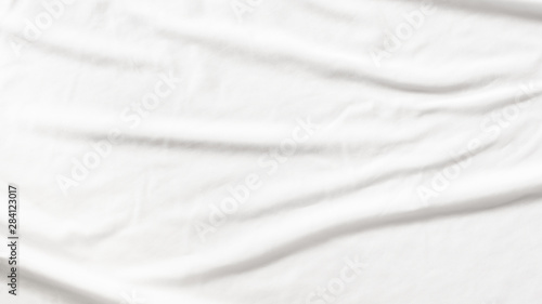 Fototapeta Naklejka Na Ścianę i Meble -  Pattern texture  crumpled white fabric background