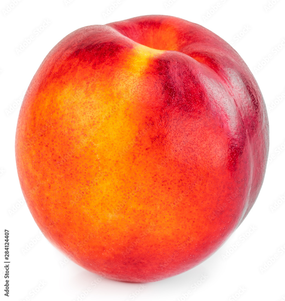 Nectarine fruit isolated on white background. Clipping Path Nectarine fruit isolated on white background. Clipping Path