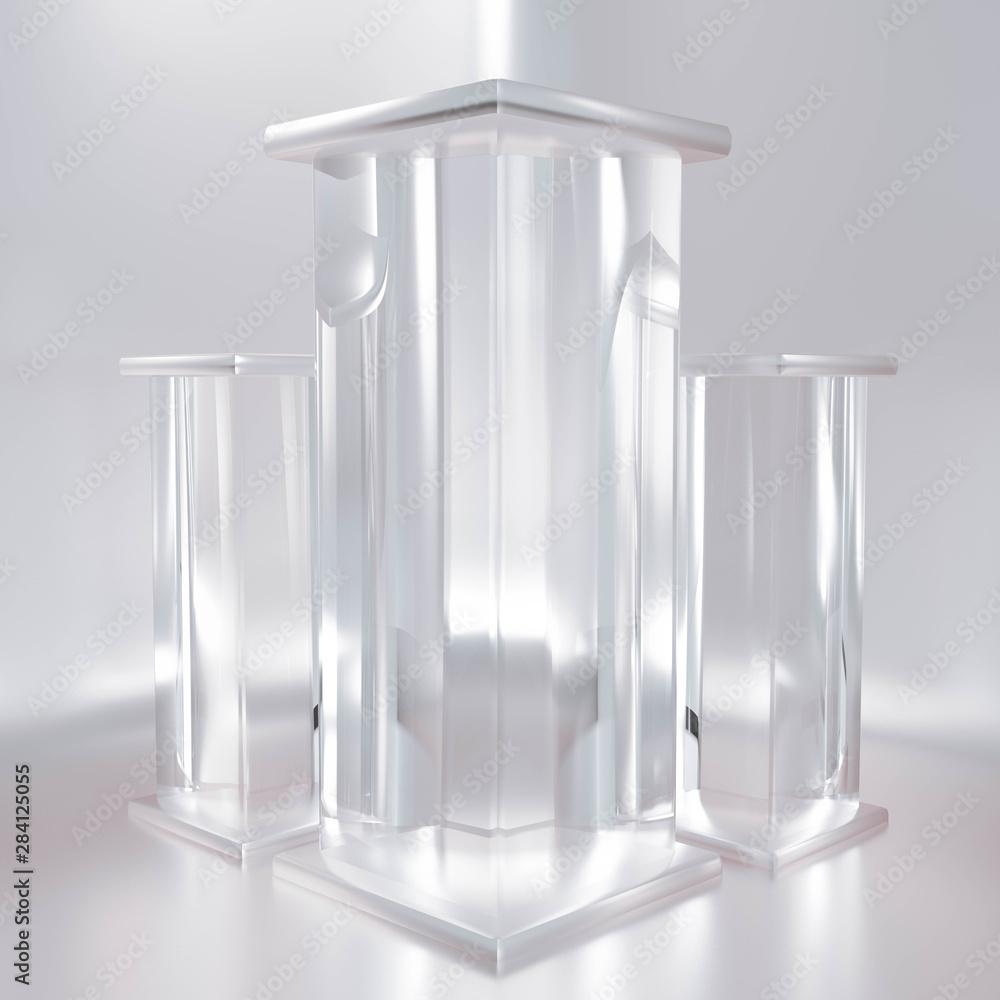 Beautiful, elegant background with a pedestal and a showcase. 3d illustration, 3d ..rendering. Beautiful, elegant background with a pedestal and a showcase. 3d illustration, 3d ..rendering.