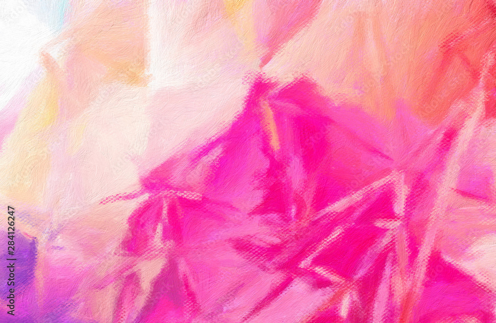 Obraz premium Abstract painting in oil background, splashes of paint on canvas, template for create design textile and fabric prints, flyers, invitations and banners backdrops, colorful fantasy wallpaper pattern