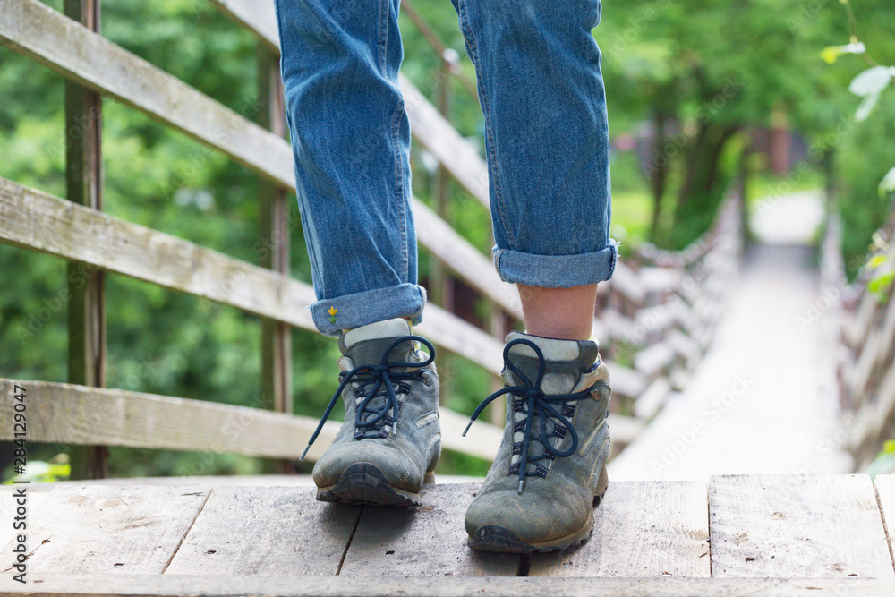 the hiking boots