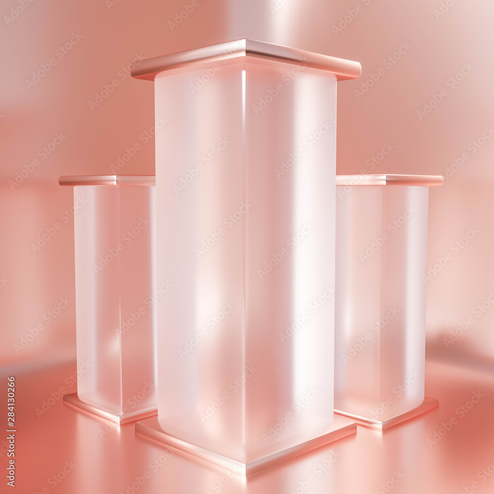 Beautiful, elegant background with a pedestal and a showcase. 3d illustration, 3d ..rendering. Beautiful, elegant background with a pedestal and a showcase. 3d illustration, 3d ..rendering.