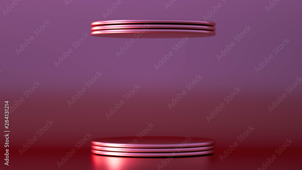 Beautiful, elegant background with a pedestal and a showcase. 3d illustration, 3d ..rendering. Beautiful, elegant background with a pedestal and a showcase. 3d illustration, 3d ..rendering.