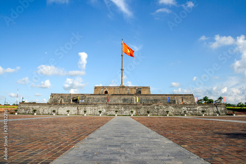 Flag Tower in Hue Citadel. Hue, Vietnam