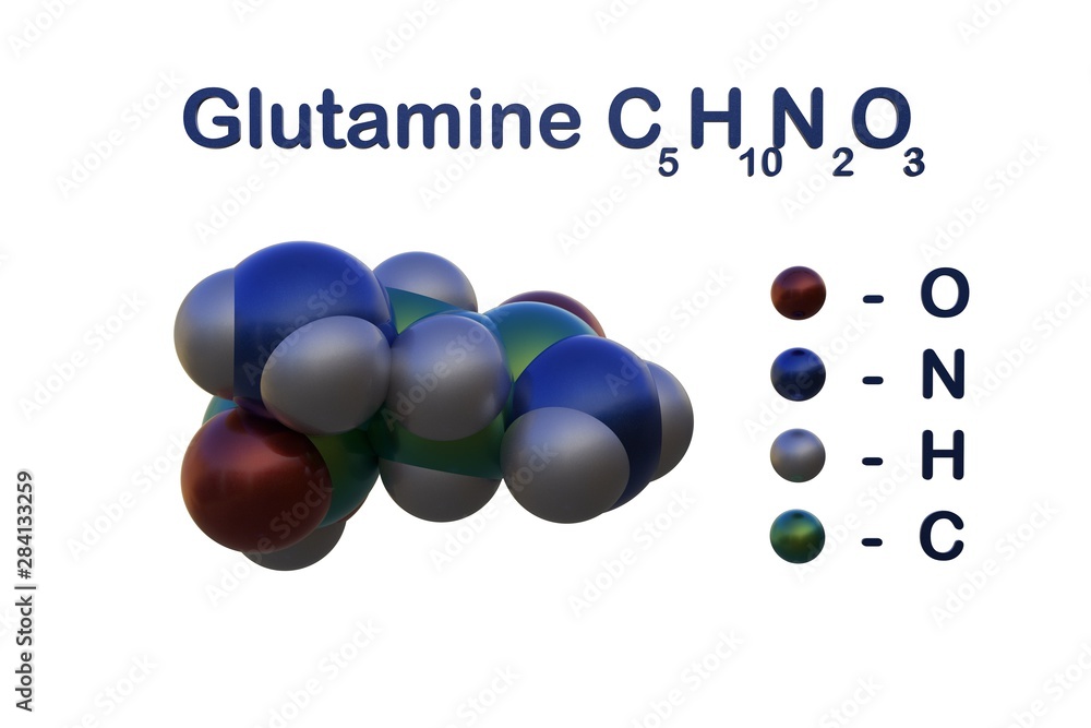 Structural chemical formula and spacefilling molecular model of