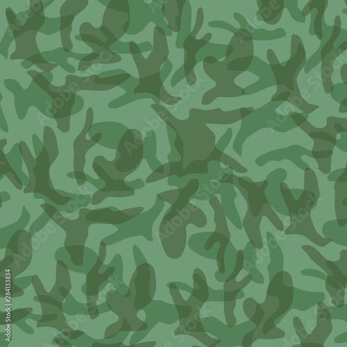 green camouflage seamless army pattern