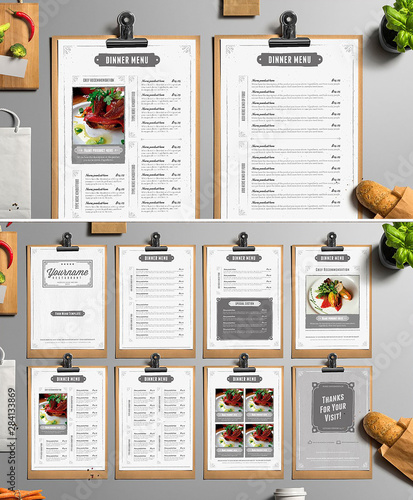 Classy Food Menu 4 Pages