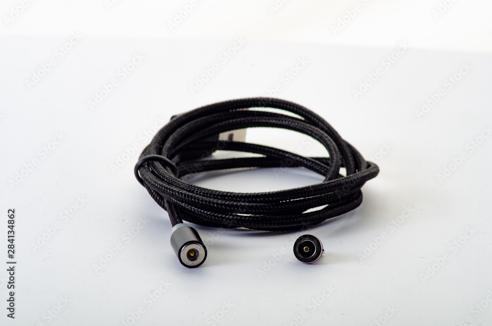 Fototapeta premium Magnetic mobile cable charging cord
