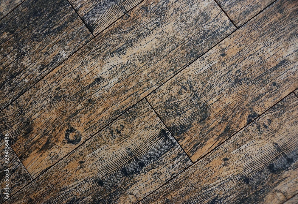 Obraz premium Wooden texture background, wooden boards diagonally