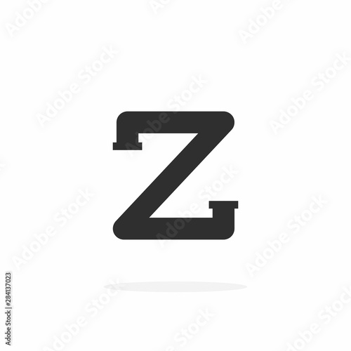 Free Download Plumbing Pipe Vector Letter Z. Z Plumbing Design Vector - GFXLoad